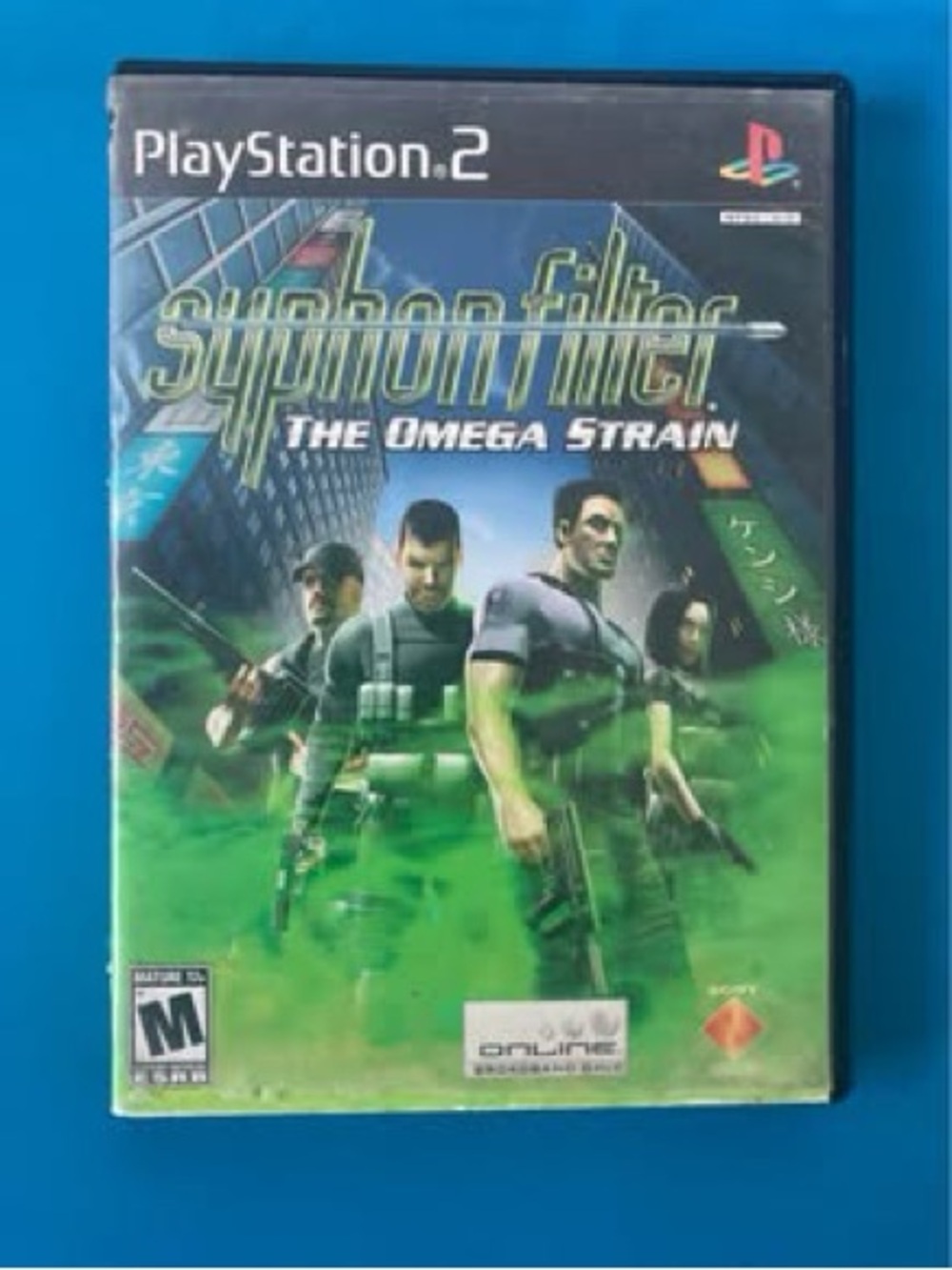 Sony PlayStation 2 Symphon Filter: The Omega Strain - Green & Black Cover